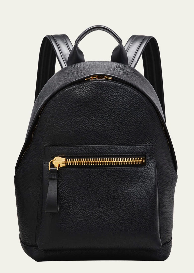 TOM FORD GRAINED LEATHER BUCKLEY BACKPACK