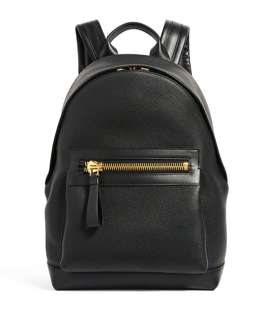 TOM FORD GRAINED LEATHER BUCKLEY BACKPACK