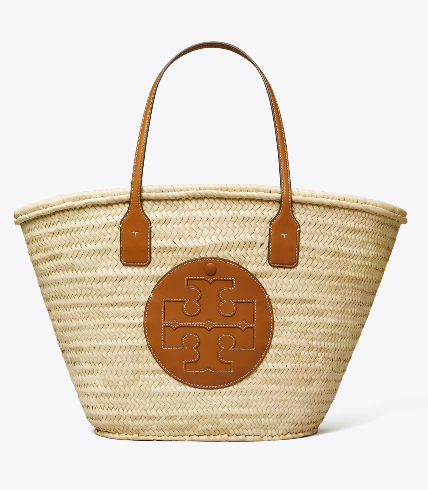TORY BURCH ELLA STRAW BASKET TOTE BAG