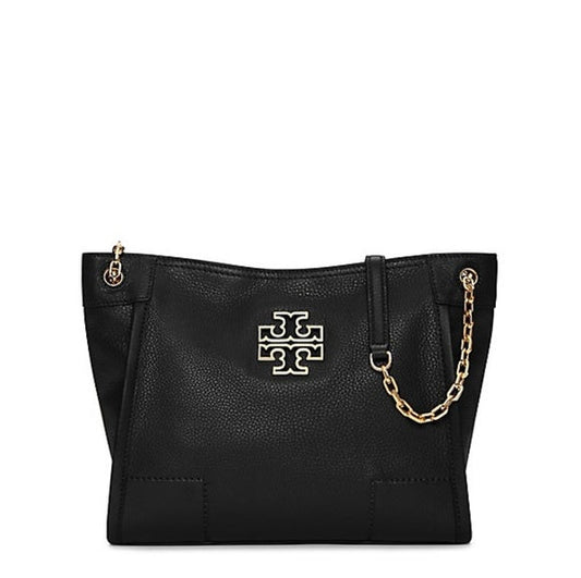 TORY BURCH BRITTEN LEATHER TOTE BAG