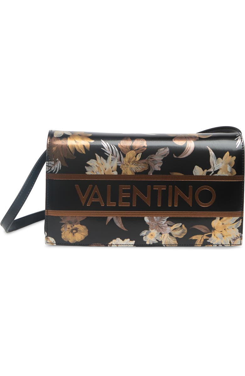 VALENTINO LENA LAVORO FLORAL CROSSBODY CLUTCH BAG