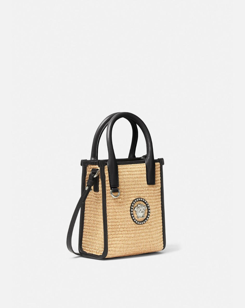 VERSACE STUDDED LA MEDUSA MINI TOTE BAG
