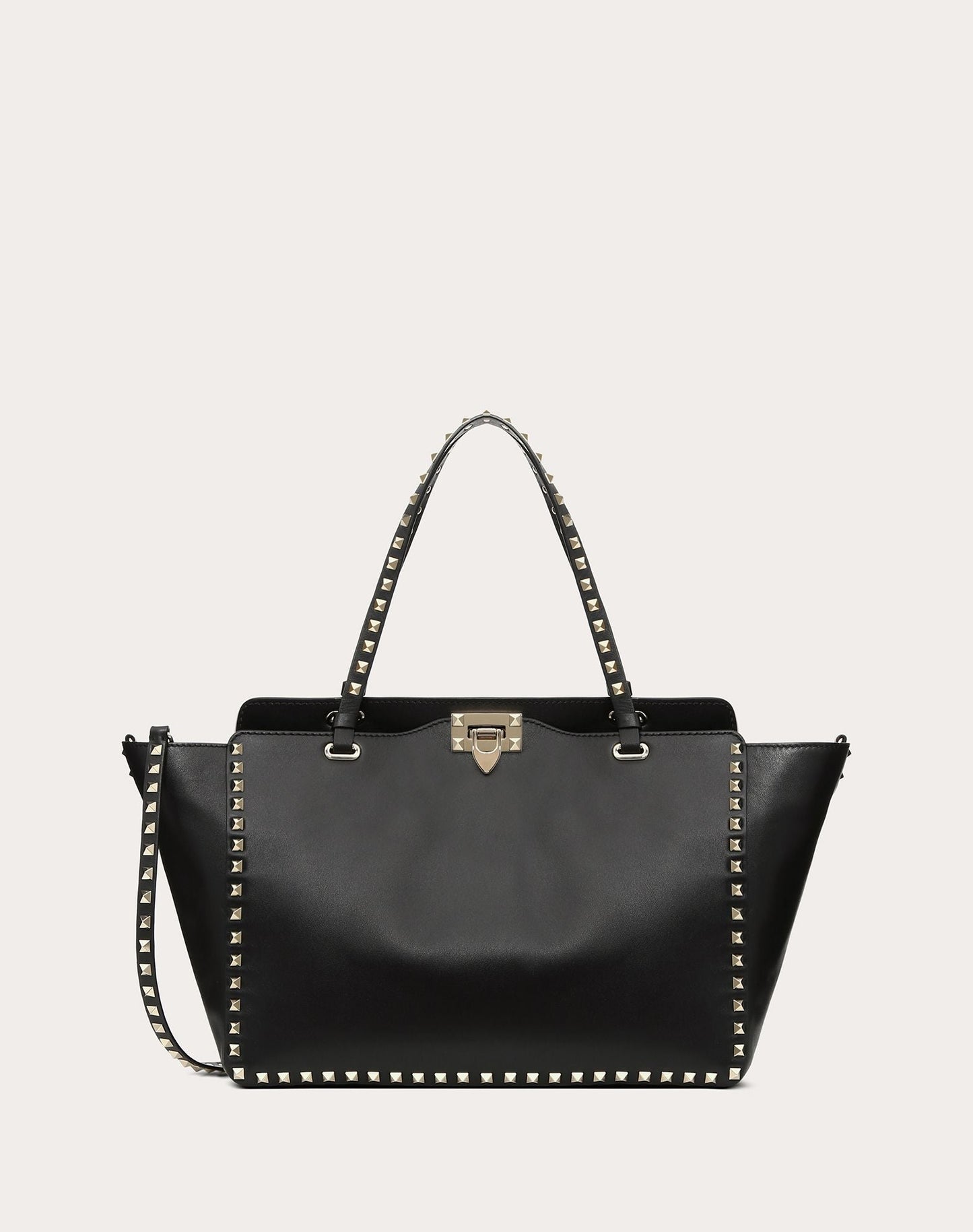VALENTINO GARAVANI ROCKSTUD SOFT LEATHER TOTE BAG