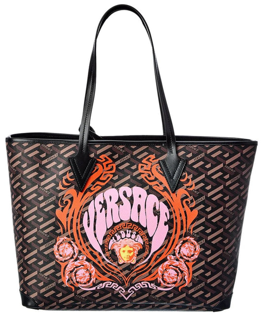VERSACE LA GRACE MEDUSA MUSIC TOTE BAG WITH POCHETTE