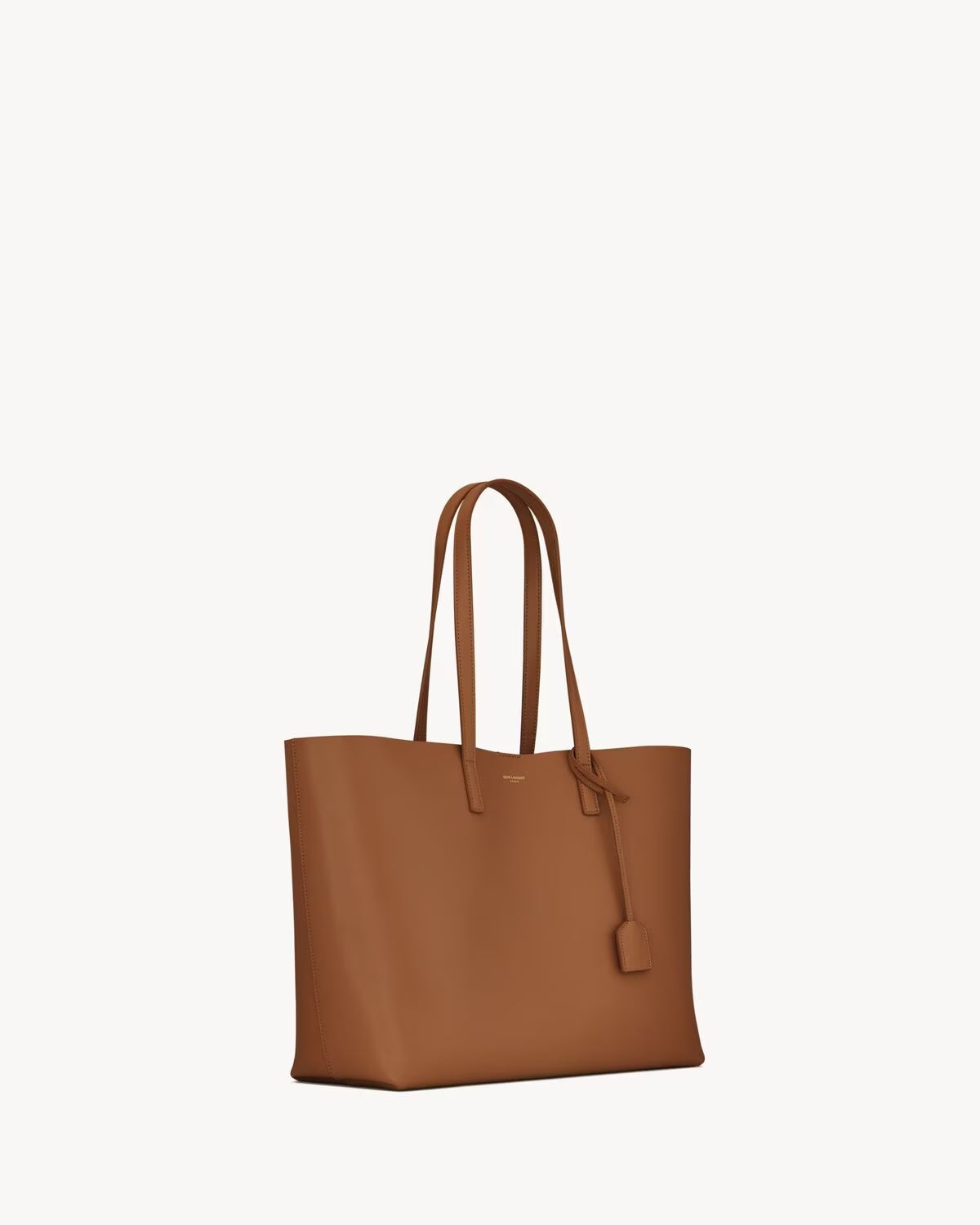 YSL CALFSKIN LEATHER LARGE SHOPPER TOTE BAG