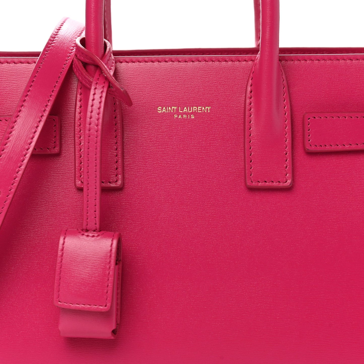 YVES SAINT LAURENT SAC DE JOUR NANO CALFSKIN TOTE BAG