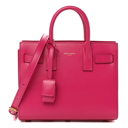 YVES SAINT LAURENT SAC DE JOUR NANO CALFSKIN TOTE BAG