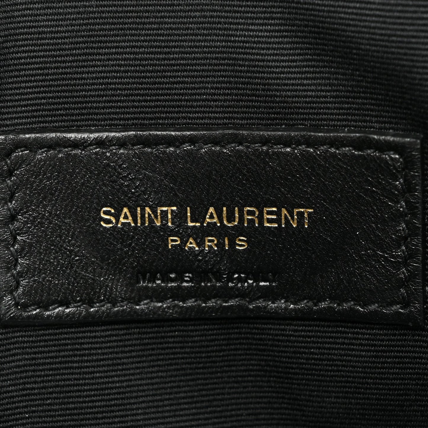 YSL GRAIN DE POUDRE LEATHER UPTOWN POUCH CLUTCH BAG