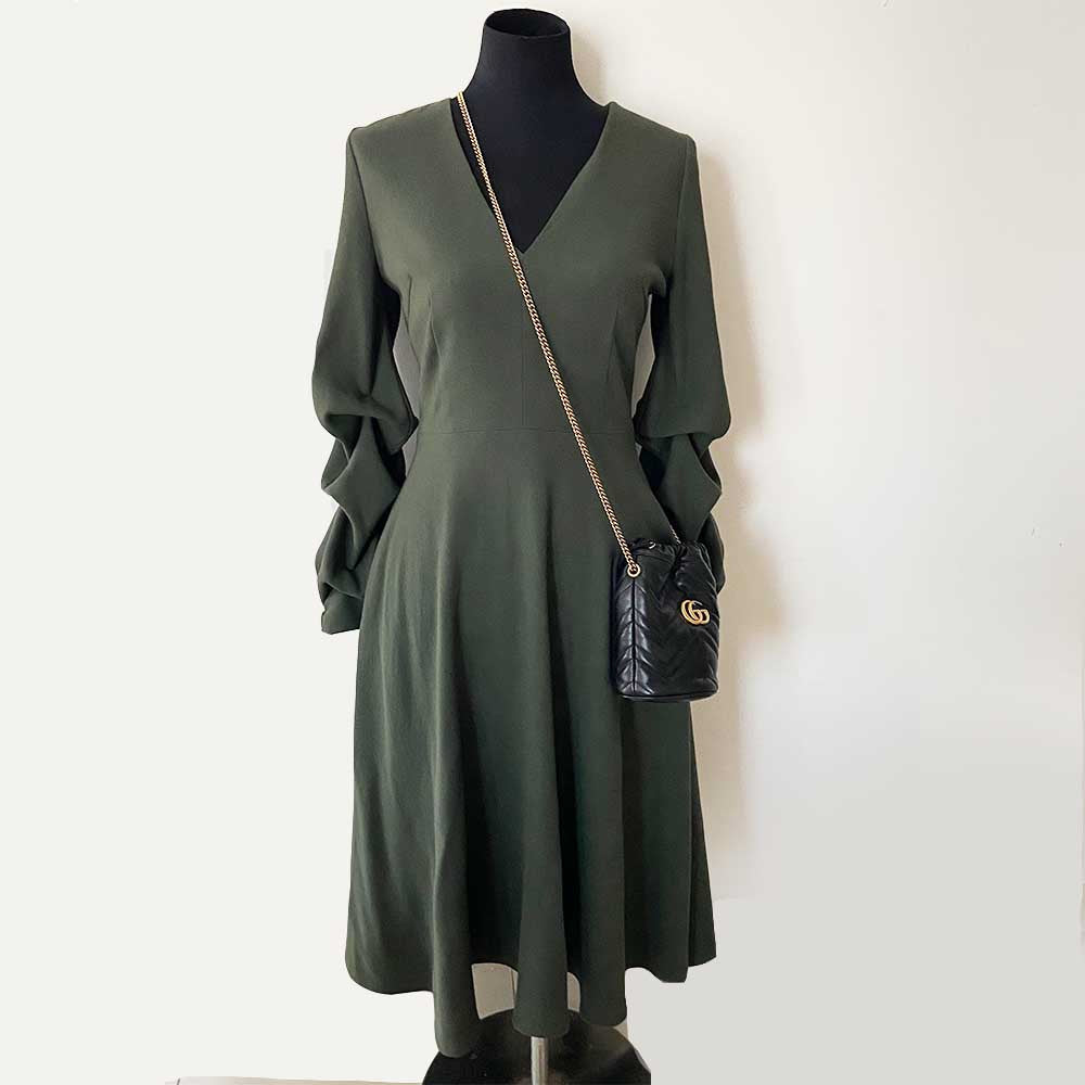 Gucci GG Marmont mini bucket black bag