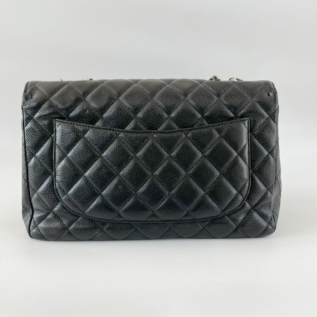 Chanel Black Caviar Single Flap Bag