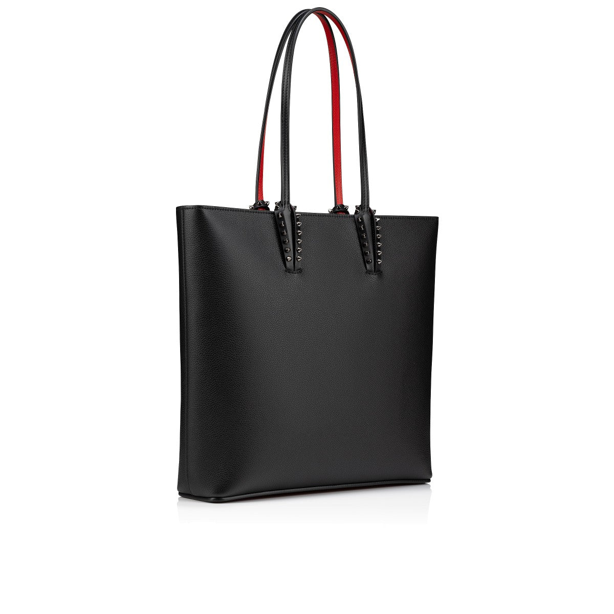 CHRISTIAN LOUBOUTIN CABATA CALFSKIN LEATHER ZIPPED TOTE BAG