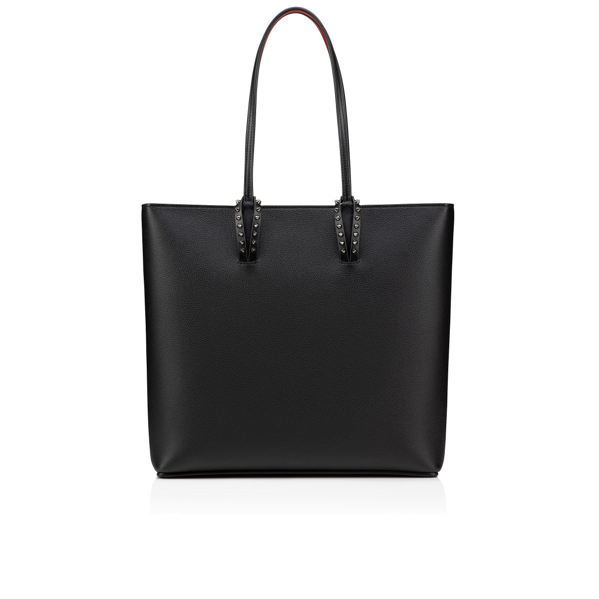 CHRISTIAN LOUBOUTIN CABATA CALFSKIN LEATHER ZIPPED TOTE BAG