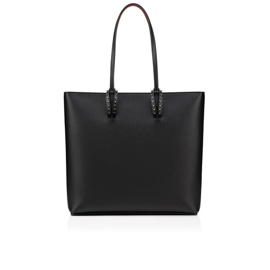 CHRISTIAN LOUBOUTIN CABATA CALFSKIN LEATHER ZIPPED TOTE BAG