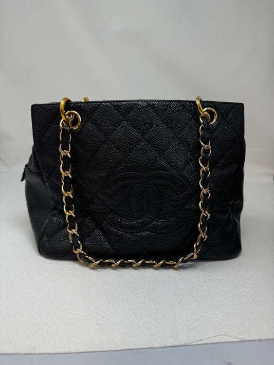 CHANEL  2006-2008 Small Timeless Tote Bag | Black IR-01