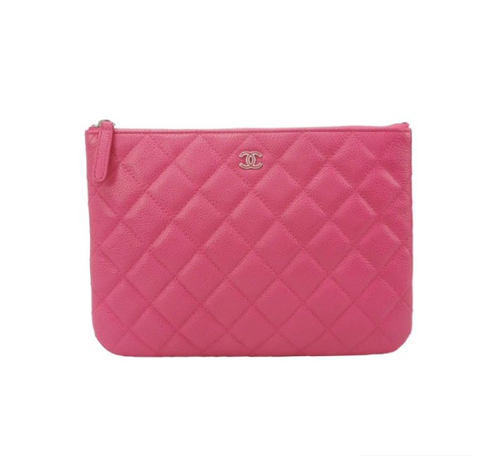 Preloved Chanel clutch pink 24122678997243