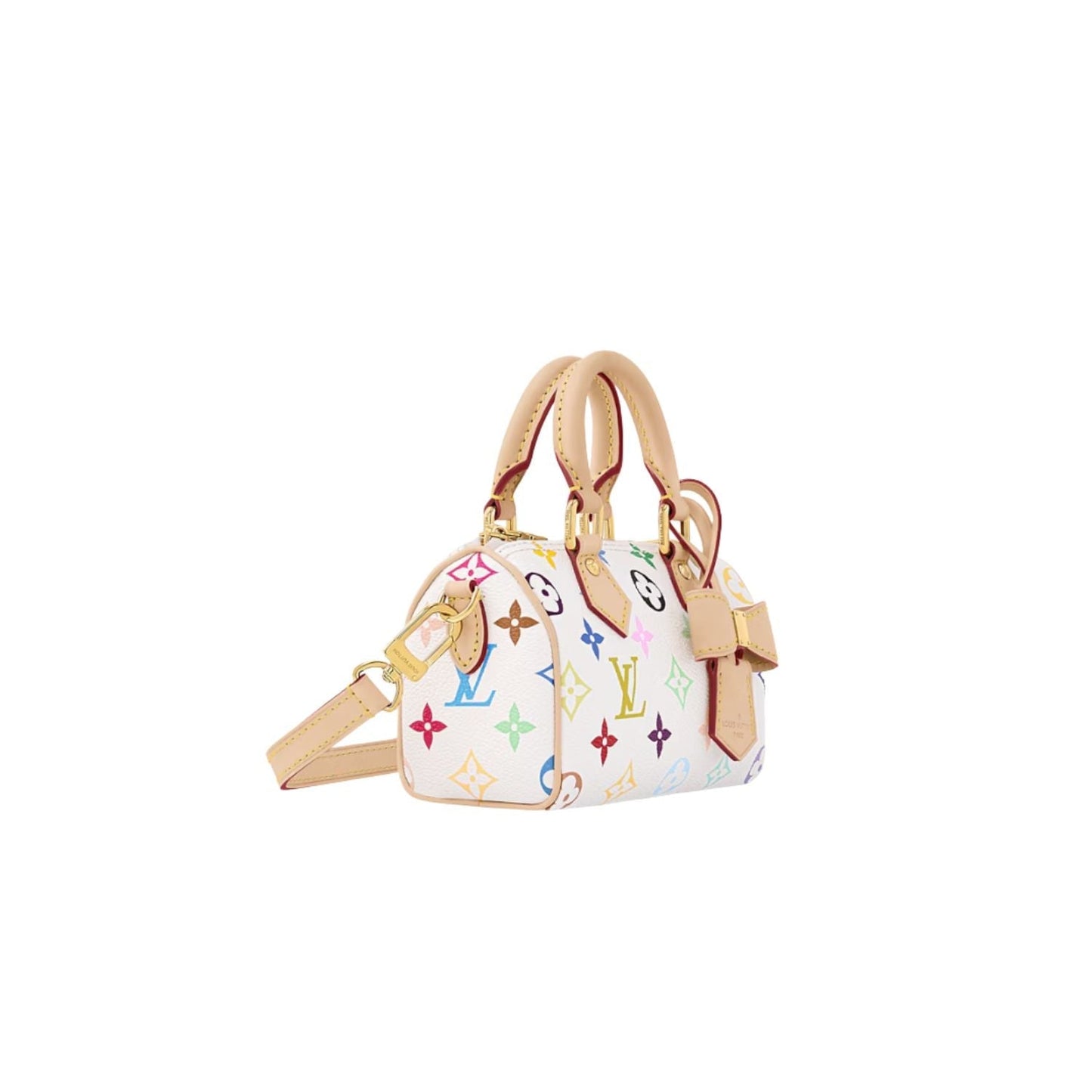 Louis Vuitton LV x TM Nano Speedy Multicolore Blanc Bag For Women 16cm/6.3in – M13391