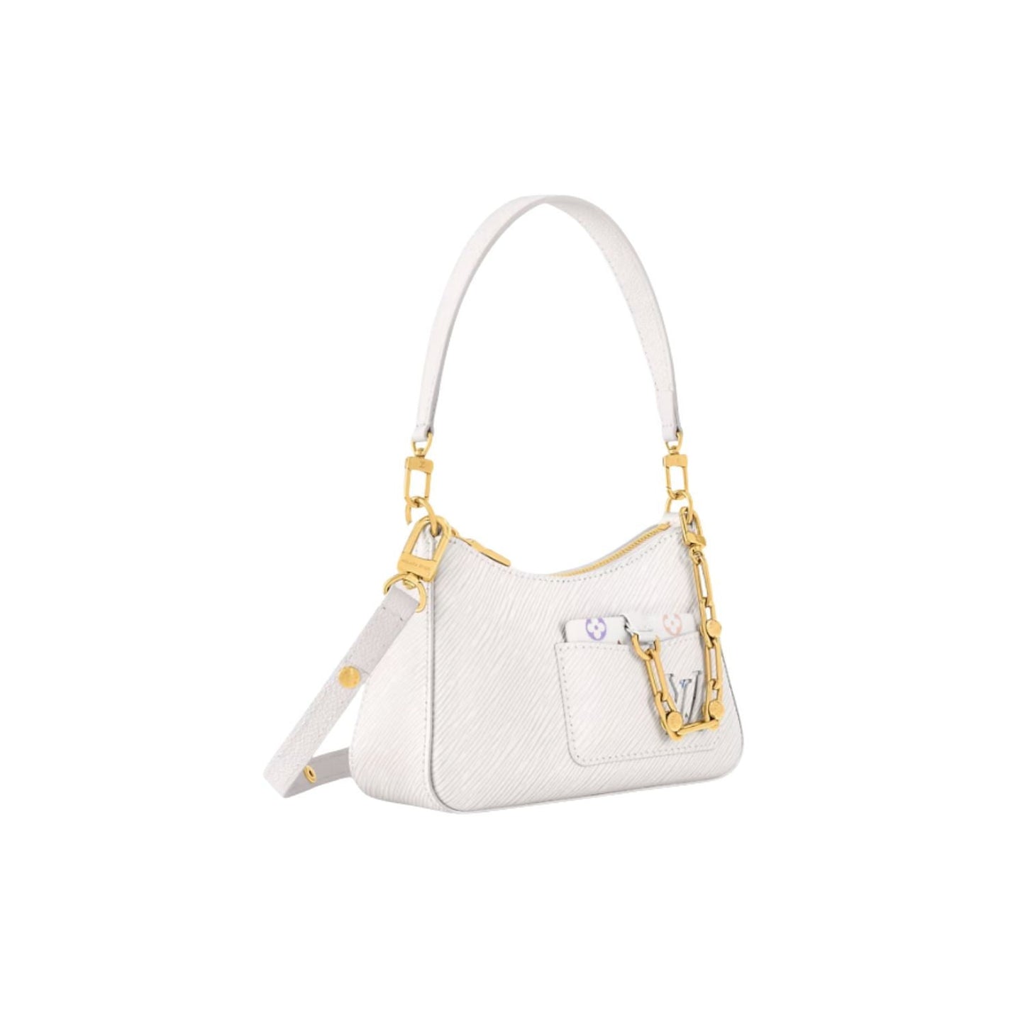 Louis Vuitton LV x TM Marellini Bag White For Women 19cm/7.5in – M13100