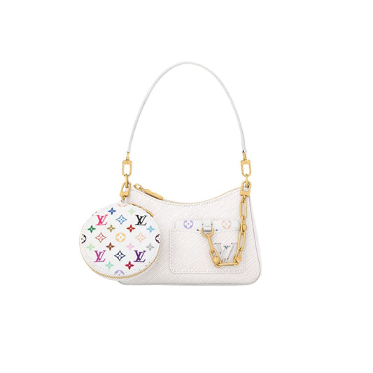 Louis Vuitton LV x TM Marellini Bag White For Women 19cm/7.5in – M13100