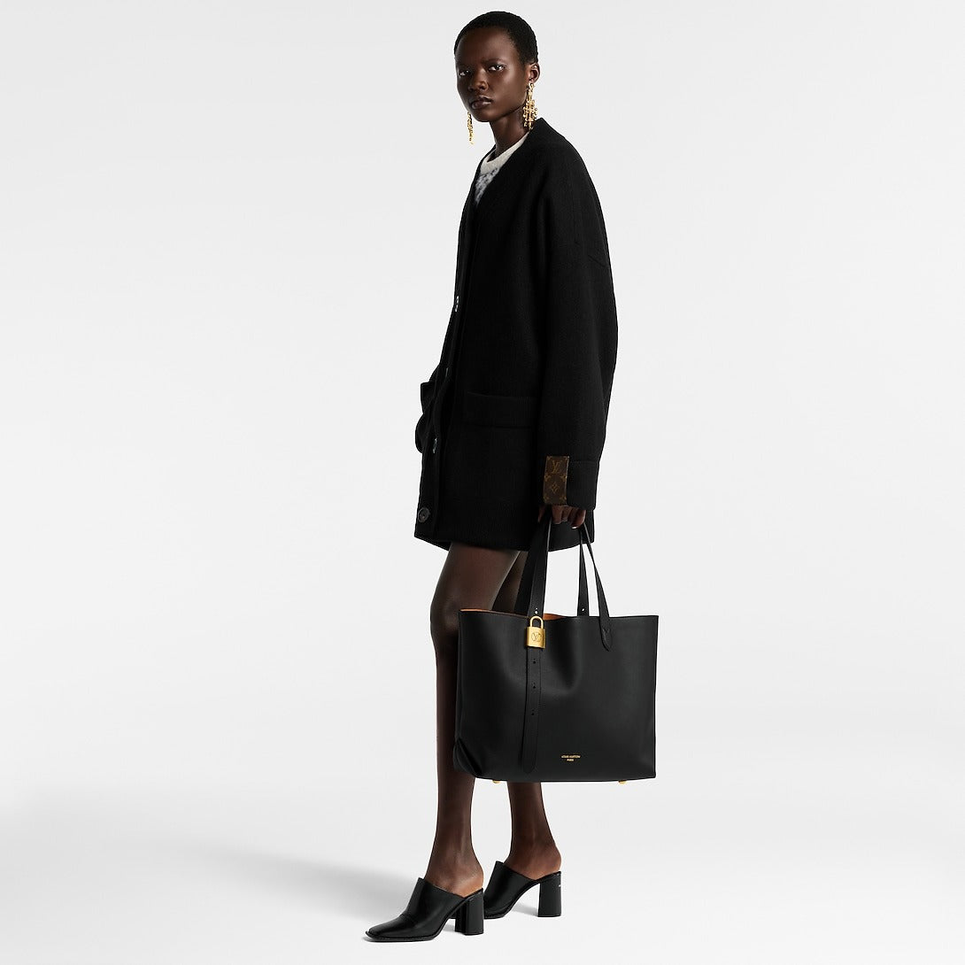 Louis Vuitton Low Key Cabas MM Bag Black For Women 18.5in/47cm M25341