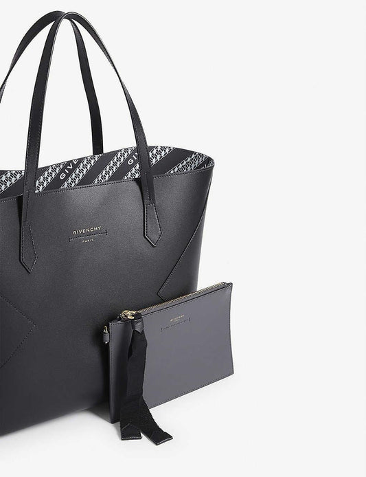 GIVENCHY Antigona Wing Shopper Black Leather Tote