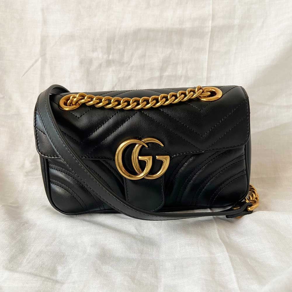 Gucci Black 2.0 Mini Marmont Bag