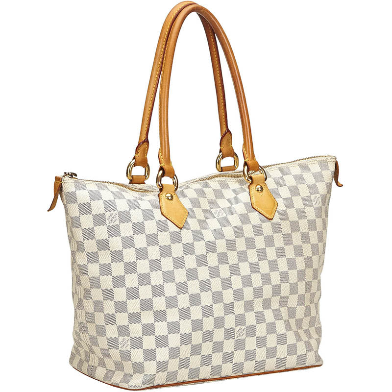 Louis Vuitton Saleya MM Damier Azur Handbag