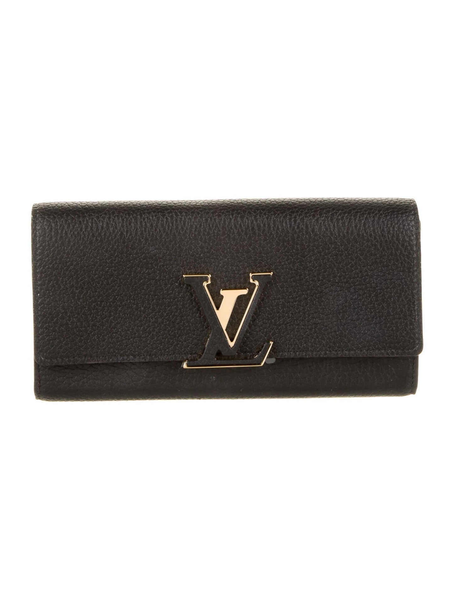 LOUIS VUITTON TAURILLON LEATHER PORTEFEIULLE CAPUCCINE WALLET