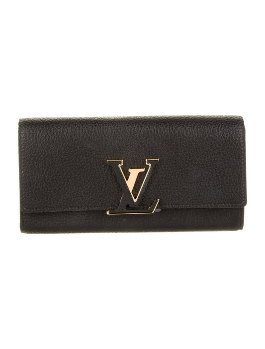 LOUIS VUITTON TAURILLON LEATHER PORTEFEIULLE CAPUCCINE WALLET