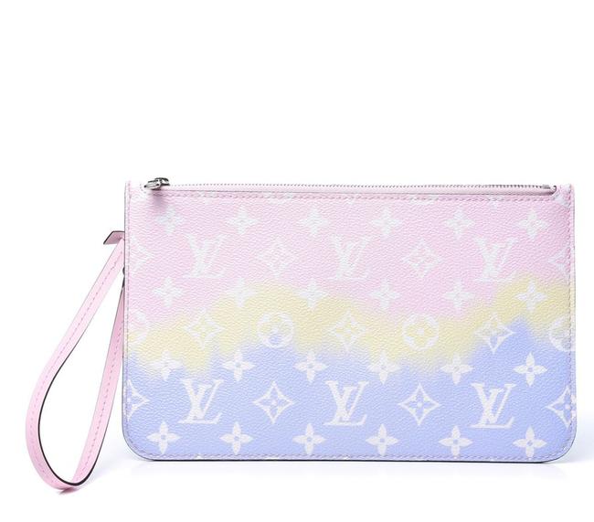 LOUIS VUITTON MONOGRAM ESCALE  NEVERFULL POCHETTE PASTEL