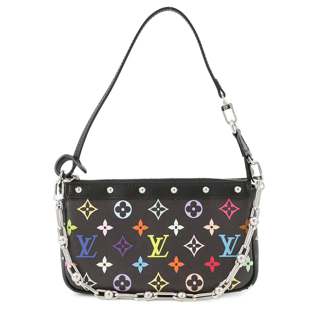 LOUIS VUITTON Pochette Accessoires NoirM13663 Monogram・Multicolor