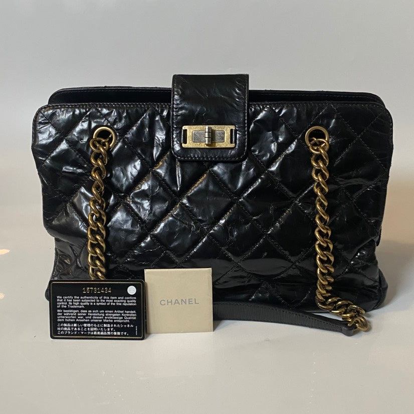 Chanel Black Quilted Leather Shoulder Bag