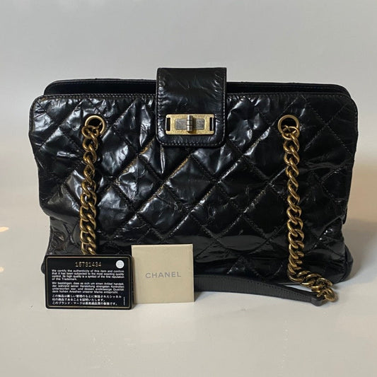 Chanel Black Quilted Leather Shoulder Bag