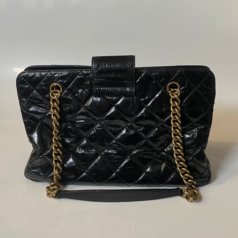 Chanel Black Quilted Leather Shoulder Bag