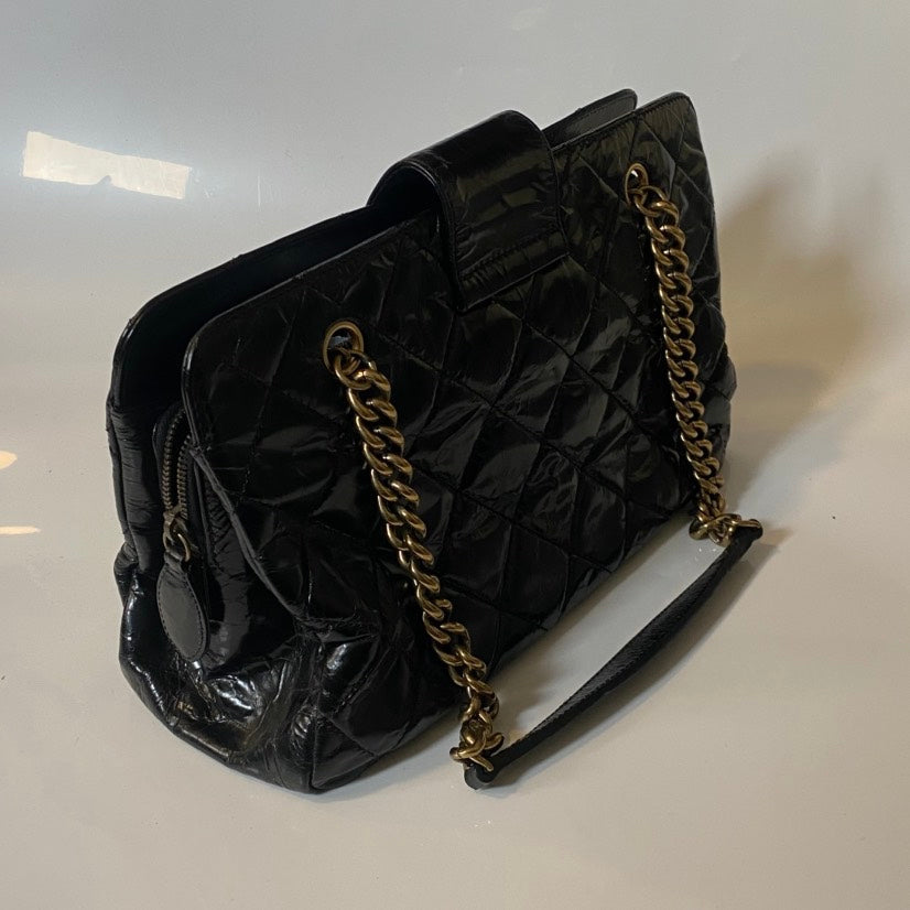 Chanel Black Quilted Leather Shoulder Bag