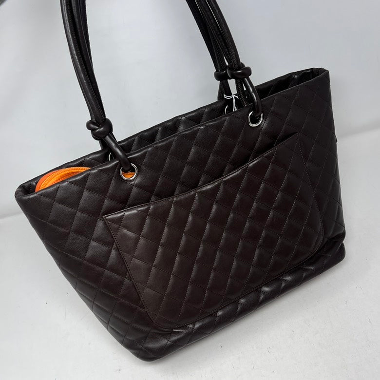 Preloved Chanel AF635 Leather Tote Bag in Black - Vintage Designer Handbag