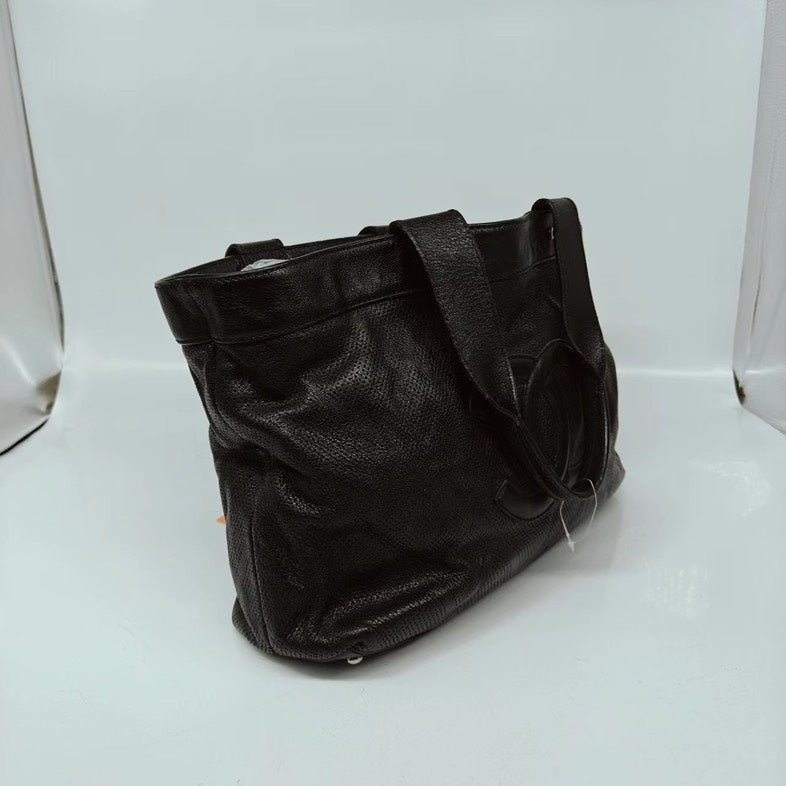 Chanel Black Calfskin Tote Classic Bag