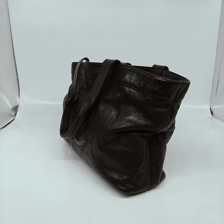 Chanel Black Calfskin Tote Classic Bag