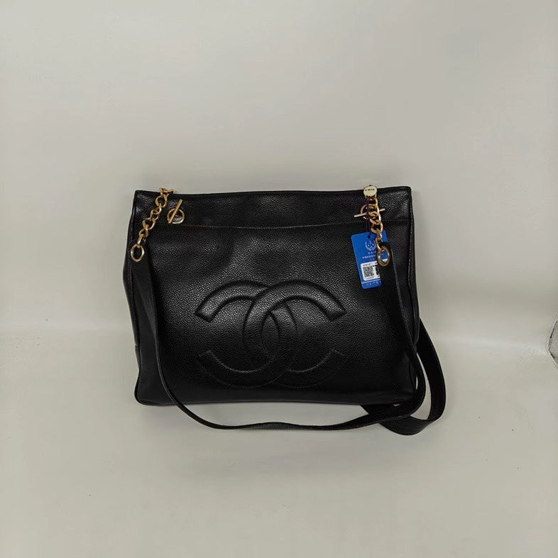 Chanel Black Caviar Vintage Shoulder Bag