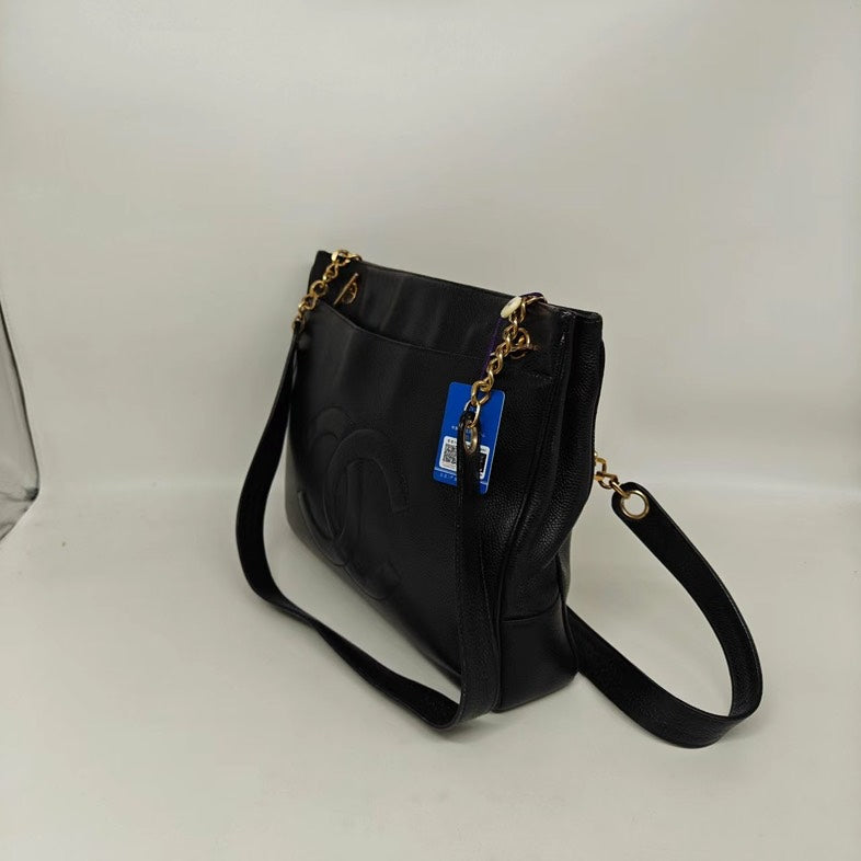 Chanel Black Caviar Vintage Shoulder Bag
