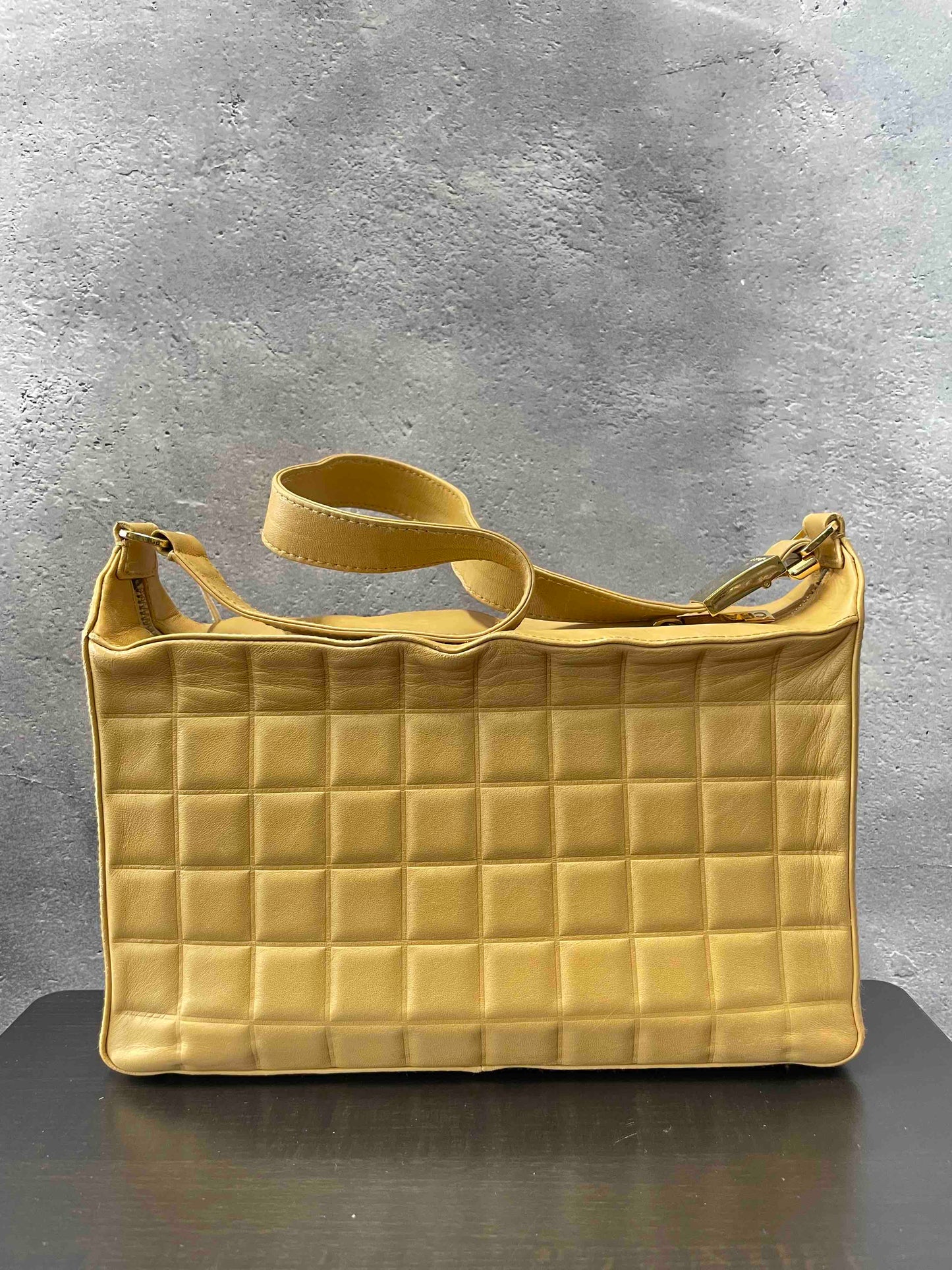 Chanel Cambon CC Shoulder Bag JZ391156400 Beige Leather Shoulder Bag