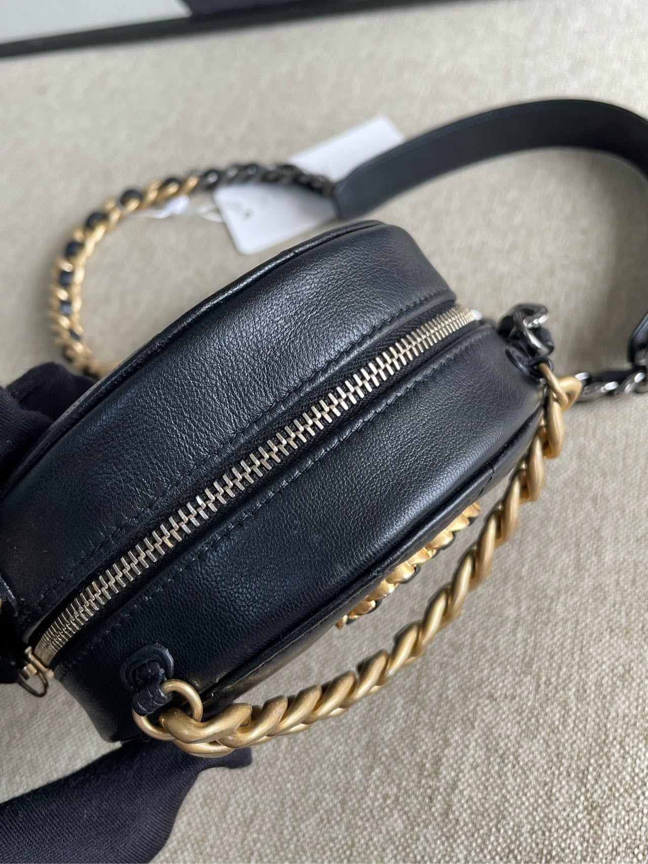 Chanel 19 Bag Black Leather Crossbody Bag 2021 Preloved