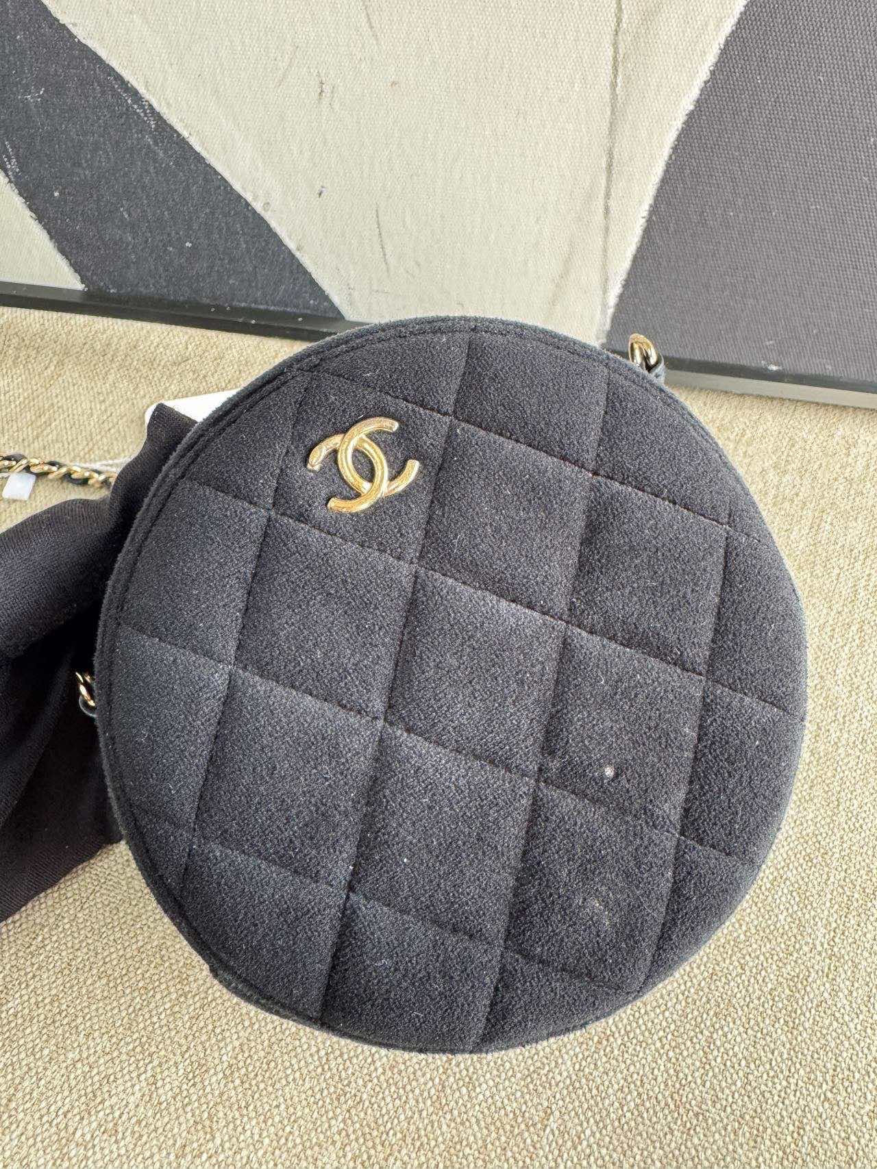 Chanel 19 Bag Black Suede Shoulder Bag