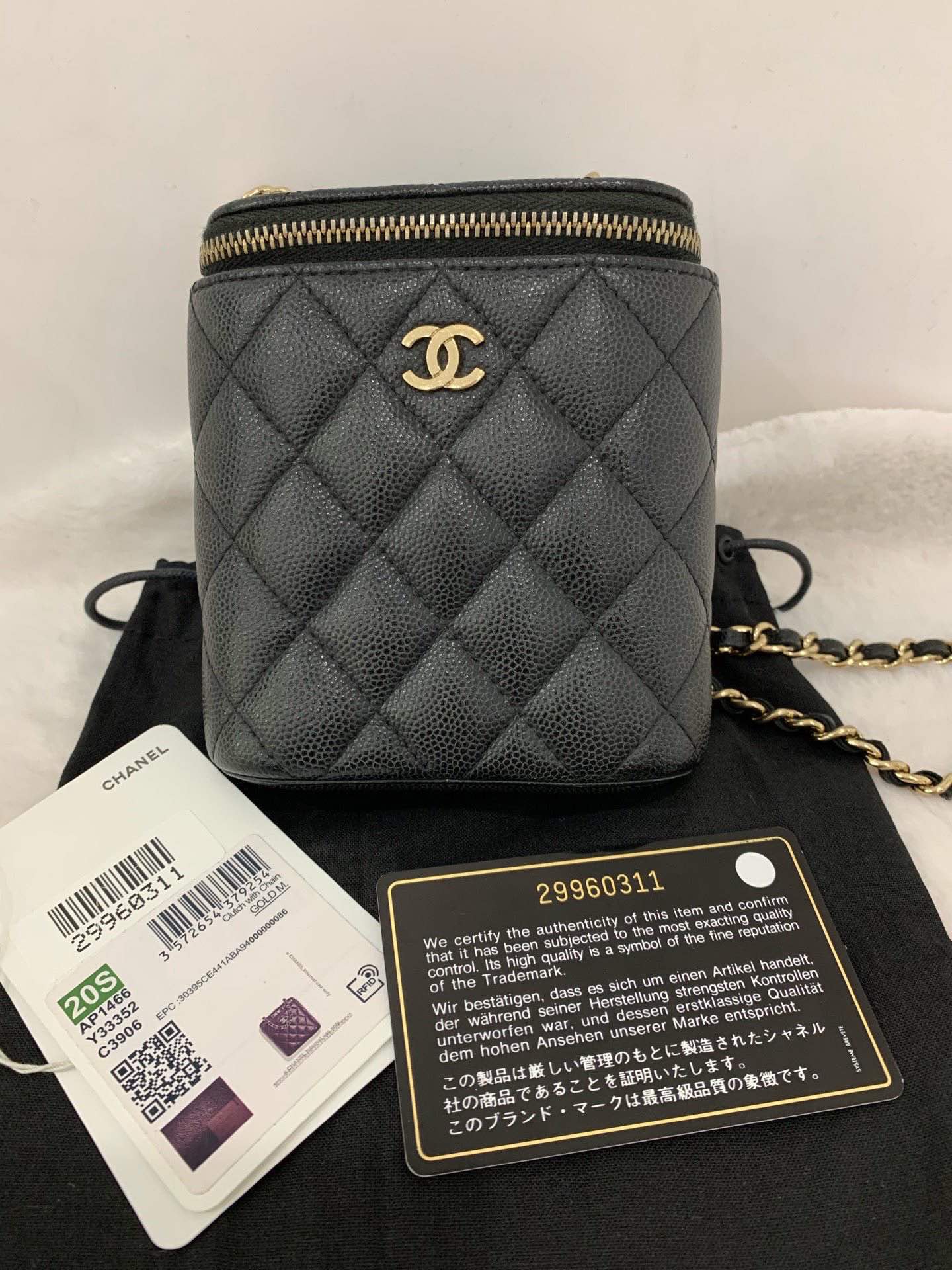 Chanel Black Golden Mini Crossbody Bag - Preloved Designer Handbag