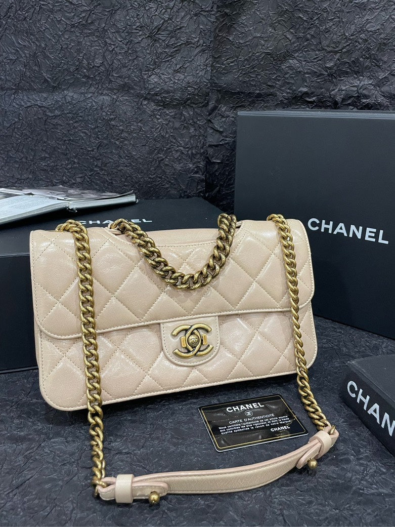Chanel Beige Clair Bombay Shoulder Bag 27cm×16cm