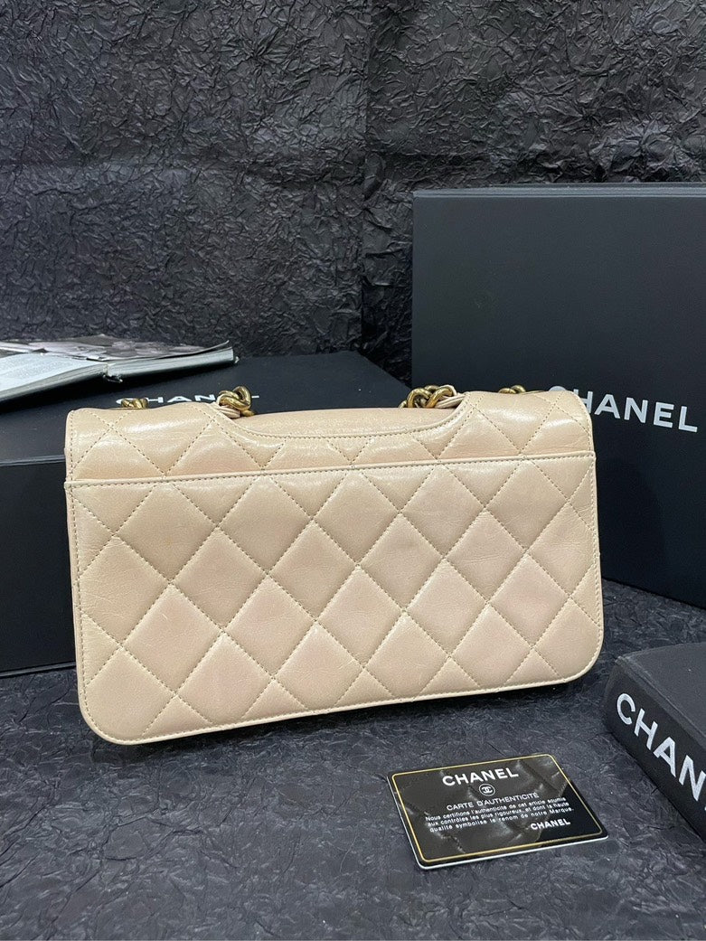 Chanel Beige Clair Bombay Shoulder Bag 27cm×16cm