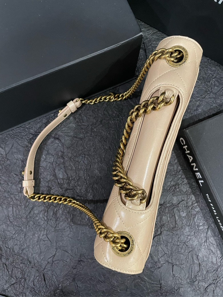 Chanel Beige Clair Bombay Shoulder Bag 27cm×16cm