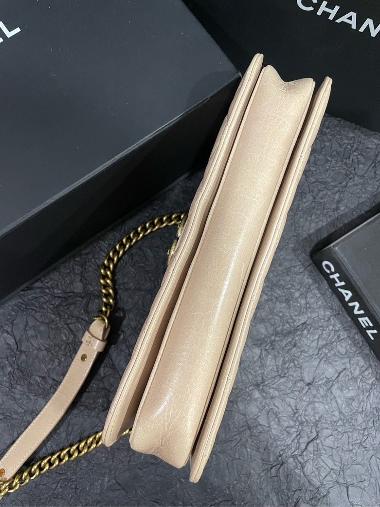 Chanel Beige Clair Bombay Shoulder Bag 27cm×16cm