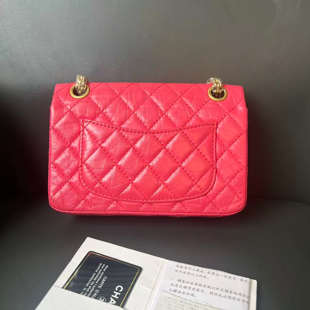 Chanel 2.55 Shoulder Bag Red Leather – Preloved Designer Handbag