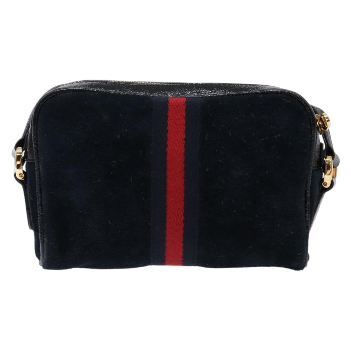 Gucci Ophidia Shoulder Bag Suede Navy Suede Shoulder Bag Bag