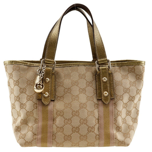 Gucci Belted Tote Gg Coated Canvas Brown Canvas Handbag